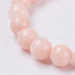 Natural Yellow Jade Beaded Stretch Bracelet&nbsp;BJEW-P209-06-6mm