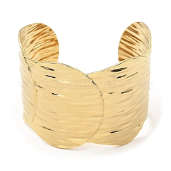 304 Stainless Steel Wide Cuff Bangles&nbsp;BJEW-P302-12G