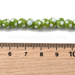 Handmade Lampwork Beads&nbsp;LAMP-D002-6mm-01B