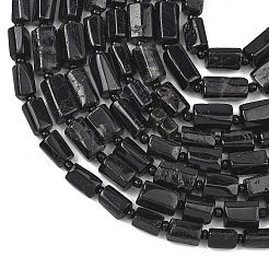 天然石トルマリンビーズ連売り  多面カット  コラム  シードビーズで  12x8mm  穴：1mm  約15個/連  7.68~7.87''（19.5~20センチメートル）&nbsp;G-H352-A01-01