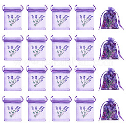 20Pcs Polyester Mesh Sachet Packing Drawstring Bgas&nbsp;ABAG-TA0002-20E