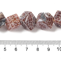 天然石風化瑪瑙ビーズ連売り  染め  菱形  シエナ  11~13.5x11~13.5x10.5~13.5mm  穴：2mm  約27個/連  16.06''（40.8センチメートル）&nbsp;G-Q169-C04-02A