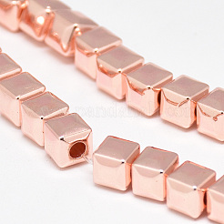 Electroplate Non-magnetic Synthetic Hematite Beads Strands&nbsp;G-Q465-41RG