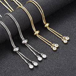 Rack Plating Eco-Friendly Brass Chain Bracelet Making&nbsp;KK-CJ0001-27