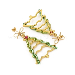 3 Pairs Brass Stud Earring & 304 Stainless Steel Leverback Earring Sets&nbsp;EJEW-MZ00496