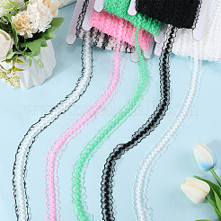 25M Nylon Elastic Pleated Lace Trim&nbsp;OCOR-CY0001-13E