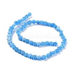 Handmade Millefiori Glass Bead Strands&nbsp;LAMP-J035-8mm-65