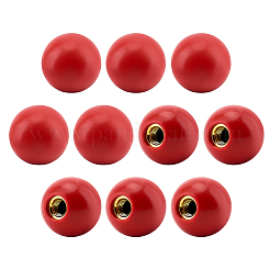 ベークライト機械式操作ロッドハンドルボール  真鍮コアと  レッド  35.5mm&nbsp;FIND-WH0148-912A