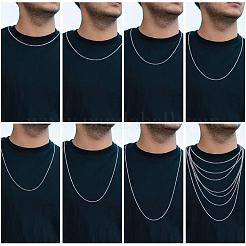 925 Sterling Silver Thin Dainty Link Chain Necklace for Women Men&nbsp;JN1096A-06