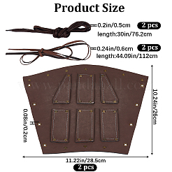 PU Imitation Leather Punk Style Cuff Wristband for Bikers&nbsp;AJEW-WH0430-68A