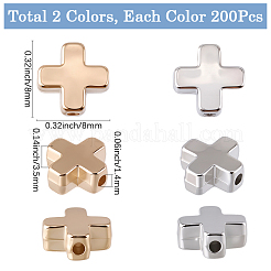 200Pcs 2 Colors CCB Plastic Beads&nbsp;CCB-SP0001-11