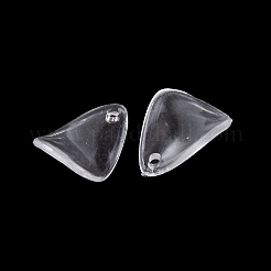透明なアクリルパーツ  葉  透明  17.5x12.5x3.5mm  穴：1.5mm  約1666個/500g&nbsp;TACR-G050-01D