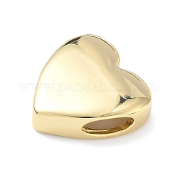 Heart Brass Slide Charms&nbsp;X-KK-P349-18B-G