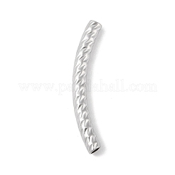 304ステンレス鋼湾曲チューブビーズ  ステンレス鋼色  36.5x4mm  穴：2x2.5mm&nbsp;STAS-M071-03G-P