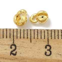 真鍮製チャーム  ラウンド  18KGP本金メッキ  5x4mm  穴：1.4mm&nbsp;KK-P284-07G-01