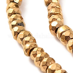 Electroplated Synthetic Non-magnetic Hematite Beads Strands&nbsp;G-H027-E01-01
