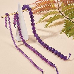 3 Strands 3 Styles Natural Amethyst Beads Strands&nbsp;G-SZ0001-14