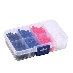 4色のDIYヒューズビーズキット  混合形状のabcプラスチックペグボード付き  アイロン用紙とプラスチックピンセット  アメリカのテーマ  ミックスカラー  5x5mm  穴：3mm  500pc&nbsp;DIY-X0295-02C-5mm