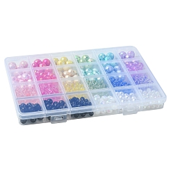 DIY ラウンド アクリル ビーズ ジュエリー作り ファインディング キット  ミックスカラー  6~12x5.5~11.5mm  穴：1~2.3mm&nbsp;DIY-FS0007-79