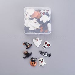 Halloween Theme Resin Cabochons&nbsp;CRES-X0010-08