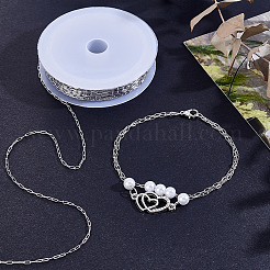 10M 304 Stainless Steel Paperclip Chains&nbsp;CHS-UN0001-33