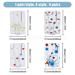 4 Pairs 4 Style TPU Data Cable Protective Sleeve&nbsp;AJEW-HY0001-31