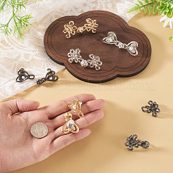 6Pcs 6 Styles Chinese Knot Alloy Adjustable Jean Button Pins&nbsp;FIND-TA0010-52