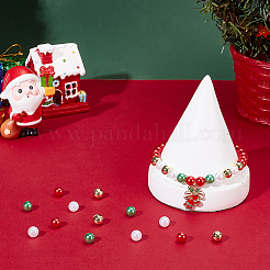 320pcs 2 Styles Imitation Pearl & Plating Acrylic Beads&nbsp;OACR-AR0001-32A