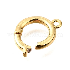 Brass Fold Over Clasps&nbsp;KK-D356-09G