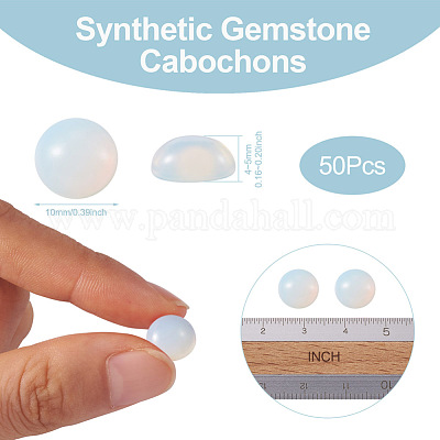 オパールカボション  半円/ドーム  10x4~5mm&nbsp;G-R416-10mm-49-1