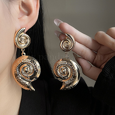 Iron Dangle Stud Earrings&nbsp;FS-WG0B059-19-1