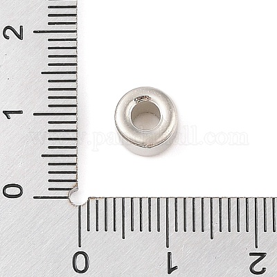 CCBプラスチックビーズ  コラム  プラチナ  7x7x5mm  穴：3.5mm&nbsp;FIND-U003-18A-P-1
