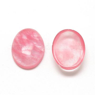 Watermelon Stone Glass Cabochons&nbsp;G-R415-14x10-40-1