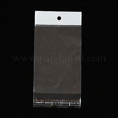 セロハンのOPP袋  ホワイト  10x7cm  一方的な厚さ：0.025mm  インナー対策：7.3x7のCM  穴：6mm&nbsp;OPC-I002-7x10cm-1