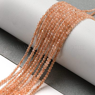 Natural Sunstone Beads Strands&nbsp;G-K182-2mm-13A-1