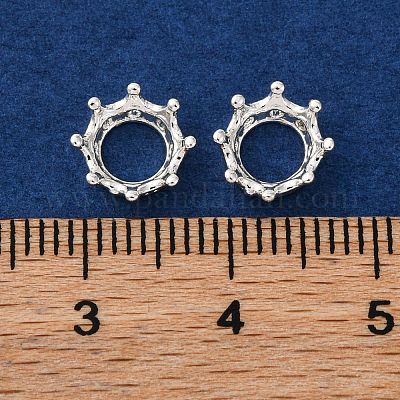 Crown Brass Beads&nbsp;KK-K378-45B-S-1