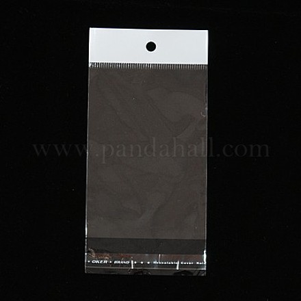 セロハンのOPP袋  ホワイト  10x7cm  一方的な厚さ：0.025mm  インナー対策：7.3x7のCM  穴：6mm&nbsp;OPC-I002-7x10cm-1