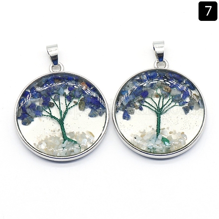 Natural Lapis Lazuli Pendants&nbsp;PW-WGDCF81-05-1