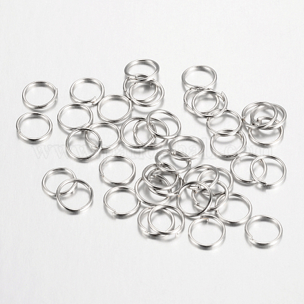 鉄オープン丸カン  ラウンド  プラチナ  6x0.7mm  21ゲージ  内径：4.6mm  約18000個/1000g&nbsp;IFIN-A018-6mm-P-1