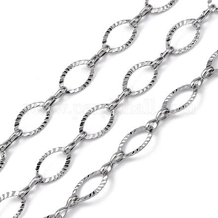 304 Stainless Steel Oval Link Chains CHS-B006-13P-1