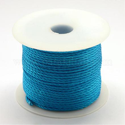 編み込みナイロン糸  ドジャーブルー  2mm  約54.68ヤード（50m）/ロール&nbsp;NWIR-R026-2.0mm-374-1