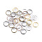 Iron Split Rings, Double Loops Jump Rings, Mixed Color, 10x1.4mm, Inner Diameter: 8.6mm, 6 Colors, about 2080pcs/500g