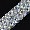 Electroplate Transparent Glass Beads Strands, AB Color Plated, Faceted, Column, Clear AB, 5.5x5mm, Hole: 1.2mm, about 99pcs/strand, 21.85 inch(55.5cm)