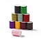 Braided Nylon Threads, Mambo Thread, with Spool, for Jewelry Making, Round, Mixed Color, 1mm, about 6 yards/roll