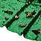 PET Reversible Sequin Fabric, for Dress Performance Stage, Green, 130x0.07cm