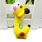 PVC Plastic Pendants, Giraffe Charms, Yellow, 56x30mm