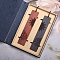 Rectangle Handmade Natural Wooden Carving Bookmarks, Chinese Style Book Mark Gift for Book Lovers, Teachers, Reader, Sun Pattern, 143x28x2mm, 2pcs/set