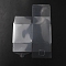 Folding PVC Packing Boxes, Square, Clear, 10x10x10cm