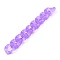 Transparent Acrylic Handmade Curb Chain, Twisted Chain, Purple, 29.5x20.5x6mm, about 39.37 inch(1m)/strand