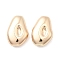 Brass Beads, Nuggets, Real 18K Gold Plated, 10.5x7.5x3.5mm, Hole: 0.6mm